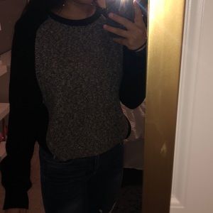 Black/grey knit sweater